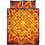Flame Kaleidoscope Print Quilt Bed Set