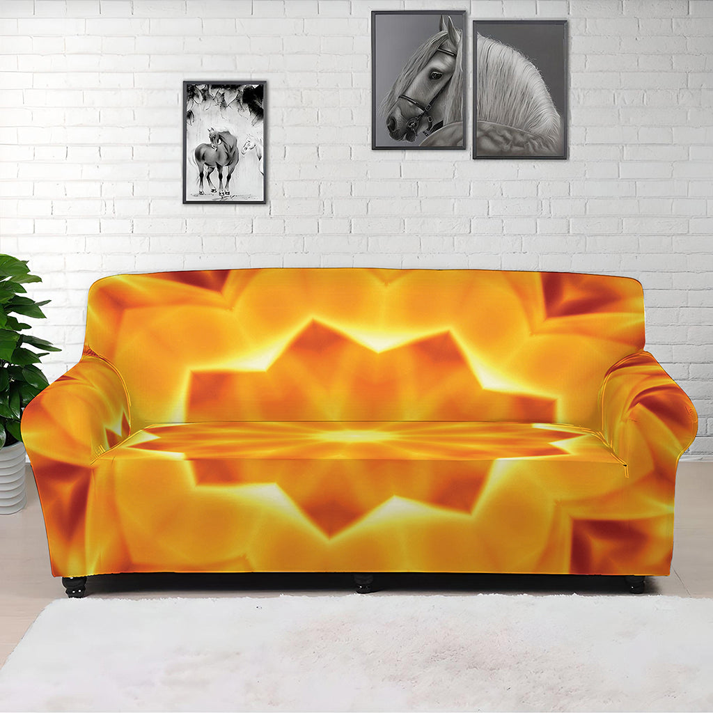 Flame Kaleidoscope Print Sofa Cover