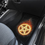 Flame Pentagram Print Front Car Floor Mats