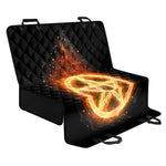 Flame Pentagram Print Pet Car Back Seat Cover