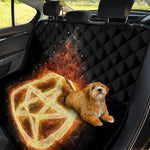 Flame Pentagram Print Pet Car Back Seat Cover