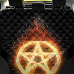 Flame Pentagram Print Pet Car Back Seat Cover