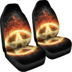 Flame Pentagram Print Universal Fit Car Seat Covers