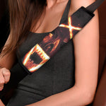 Flame Satanic Pentagram Print Car Seat Belt Covers