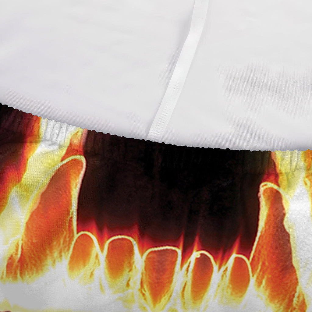 Flame Satanic Pentagram Print Sofa Cover