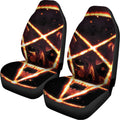 Flame Satanic Pentagram Print Universal Fit Car Seat Covers