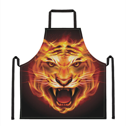 Flame Tiger Print Apron