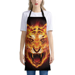 Flame Tiger Print Apron