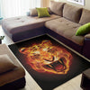 Flame Tiger Print Area Rug