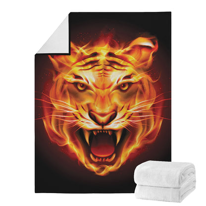Flame Tiger Print Blanket