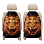Flame Tiger Print Car Seat Organizers