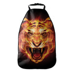Flame Tiger Print Car Seat Organizers
