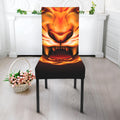 Flame Tiger Print Dining Chair Slipcover