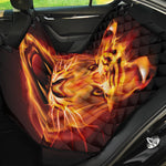 Flame Tiger Print Pet Car Back Seat Cover
