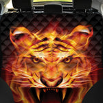Flame Tiger Print Pet Car Back Seat Cover