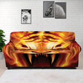 Flame Tiger Print Sofa Cover
