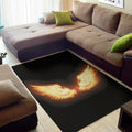 Flame Wings Print Floor Mat