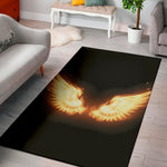 Flame Wings Print Area Rug