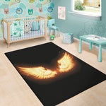 Flame Wings Print Area Rug