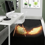 Flame Wings Print Area Rug