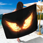 Flame Wings Print Beach Sarong Wrap