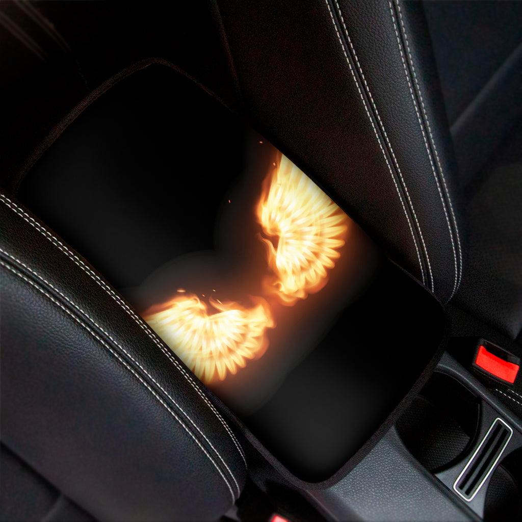 Flame Wings Print Car Center Console Cover