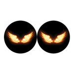 Flame Wings Print Car Coasters