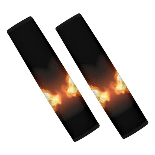 Flame Wings Print Car Seat Belt Covers