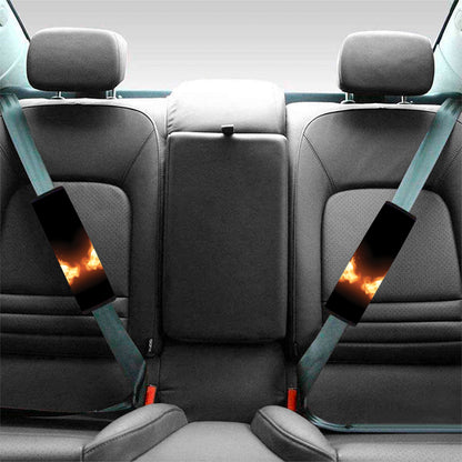 Flame Wings Print Car Seat Belt Covers