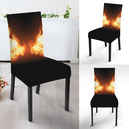 Flame Wings Print Dining Chair Slipcover