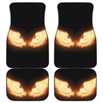 Flame Wings Print Front and Back Car Floor Mats