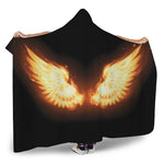 Flame Wings Print Hooded Blanket