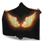 Flame Wings Print Hooded Blanket