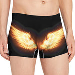 Flame Wings Print Men's Boxer Briefs