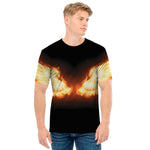 Flame Wings Print Men's T-Shirt