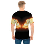 Flame Wings Print Men's T-Shirt