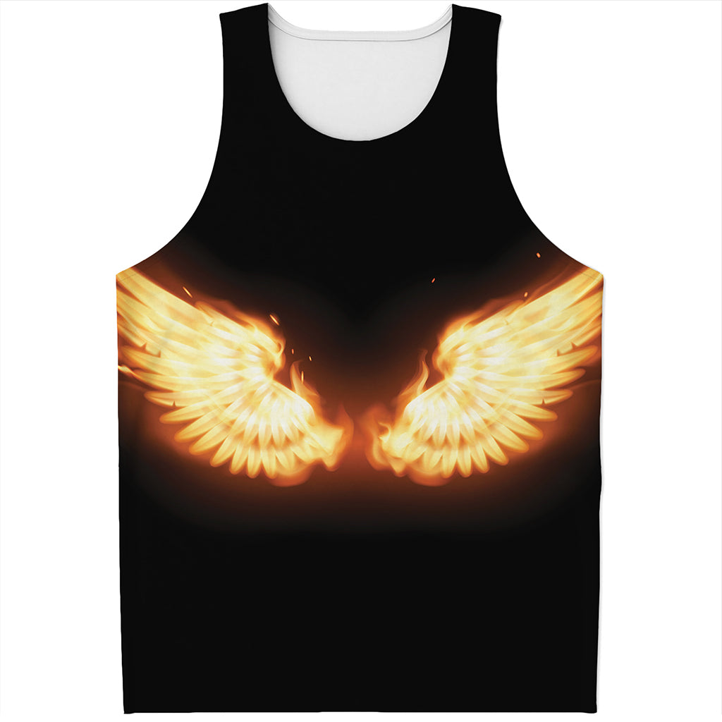 Flame Wings Print Men's Tank Top