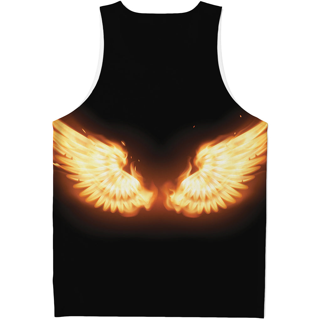 Flame Wings Print Men's Tank Top