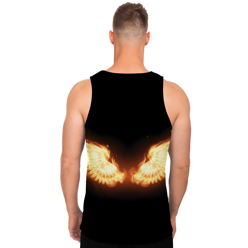 Flame Wings Print Men's Tank Top