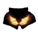 Flame Wings Print Muay Thai Boxing Shorts