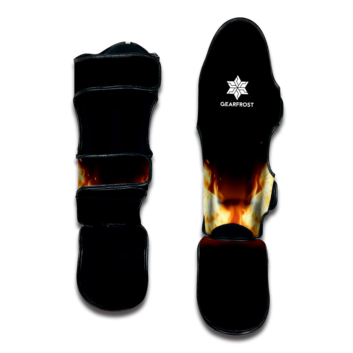 Flame Wings Print Muay Thai Shin Guard