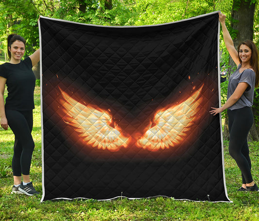 Flame Wings Print Quilt