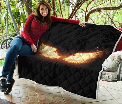 Flame Wings Print Quilt