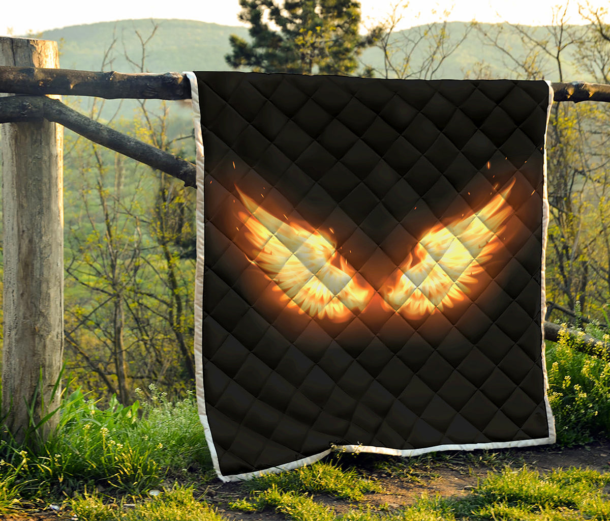 Flame Wings Print Quilt