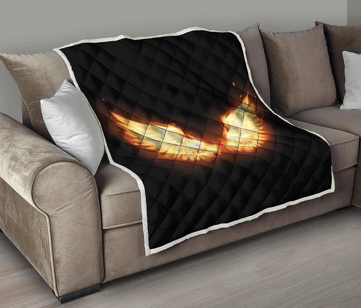 Flame Wings Print Quilt