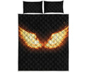 Flame Wings Print Quilt Bed Set