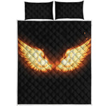 Flame Wings Print Quilt Bed Set