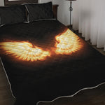 Flame Wings Print Quilt Bed Set