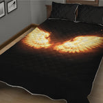 Flame Wings Print Quilt Bed Set