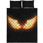 Flame Wings Print Quilt Bed Set